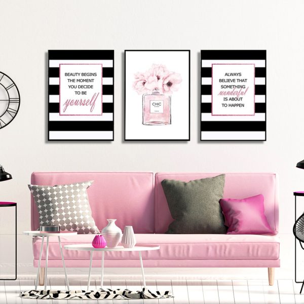 Wall Art - Fashion Prints (3 Sets) - Poster Prints -Canvas Prints - Image 3