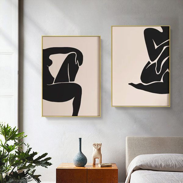 Wall art - Female Figure (2 sets)- Canvas Prints- Poster Prints - Image 2