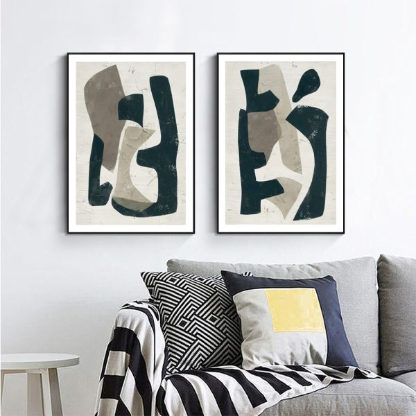 Wall art - Abstract Puzzle (2 sets)- Canvas Prints- Poster Prints