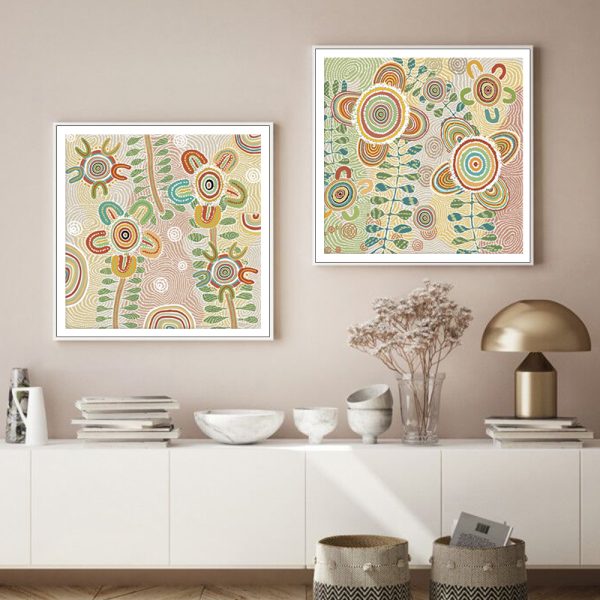 Wall Art - Lovely Pattern (2 sets)- Canvas Prints-Poster Prints