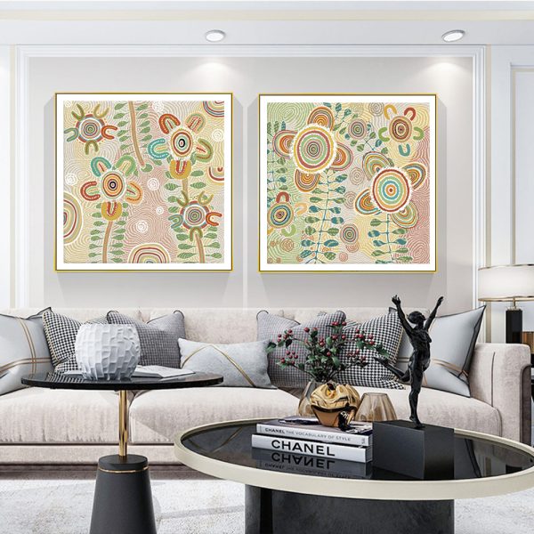 Wall Art - Lovely Pattern (2 sets)- Canvas Prints-Poster Prints - Image 2