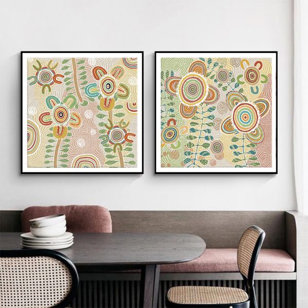 Wall Art - Lovely Pattern (2 sets)- Canvas Prints-Poster Prints - Image 3