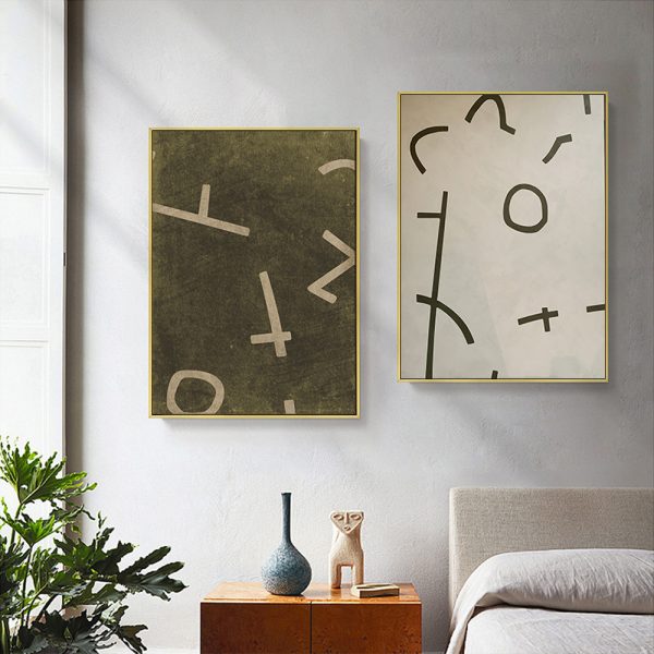 Wall art - Neutral Composition (2 sets)- Canvas Prints- Poster Prints - Image 2