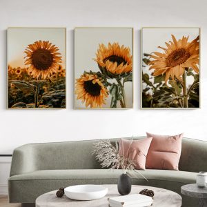 Wall Art - Sunflower (3 Sets) - Poster Prints -Canvas Prints