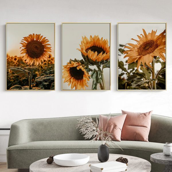 Wall Art - Sunflower (3 Sets) - Poster Prints -Canvas Prints