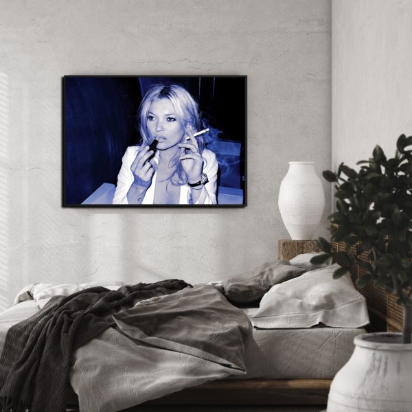 Wall Art - Kate Moss Smoking II - Canvas Prints-Poster Prints - Image 2