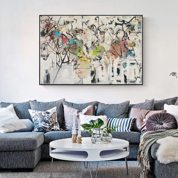 Wall Art - Abstract White Dream - Canvas Prints-Poster Prints - Image 3