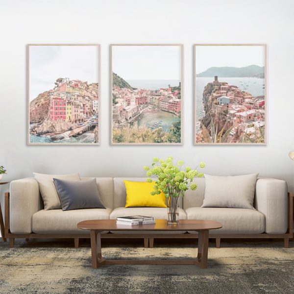 Wall Art - Italy Cinque Terre (3 Sets) - Poster Prints -Canvas Prints - Image 2