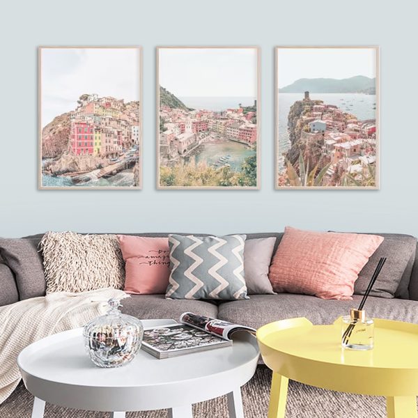 Wall Art - Italy Cinque Terre (3 Sets) - Poster Prints -Canvas Prints - Image 3