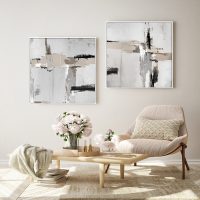 Wall Art - Neutral Abstract (2 sets)- Canvas Prints-Poster Prints