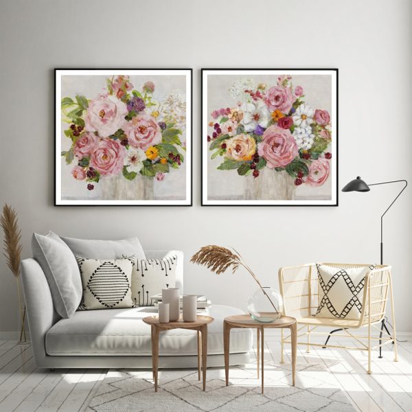 Wall Art - Becoming Blush (2 sets)- Canvas Prints-Poster Prints - Image 2