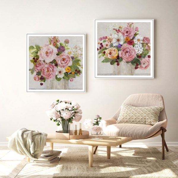 Wall Art - Becoming Blush (2 sets)- Canvas Prints-Poster Prints - Image 3