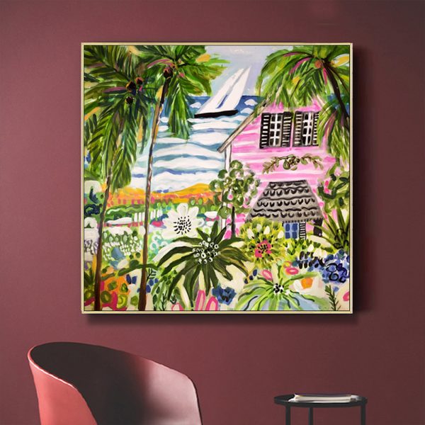Wall Art - Cottage By The Bay - Canvas Prints-Poster Prints - Image 2