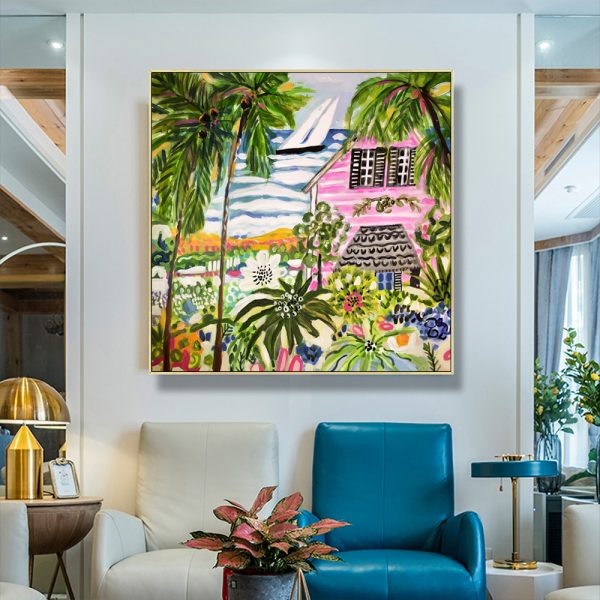 Wall Art - Cottage By The Bay - Canvas Prints-Poster Prints