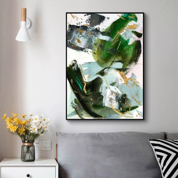 Wall Art - Dark Emerald - Canvas Prints-Poster Prints - Image 2