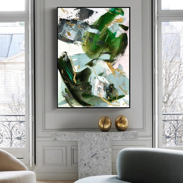 Wall Art - Dark Emerald - Canvas Prints-Poster Prints - Image 3