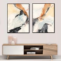 Wall art - Efflux 2 sets - Canvas Prints- Poster Prints