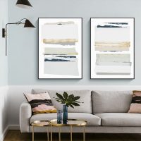 Wall art - Gray Abstract (2 sets)- Canvas Prints- Poster Prints