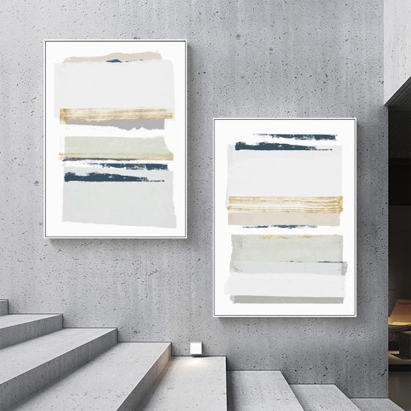 Wall art - Gray Abstract (2 sets)- Canvas Prints- Poster Prints - Image 3