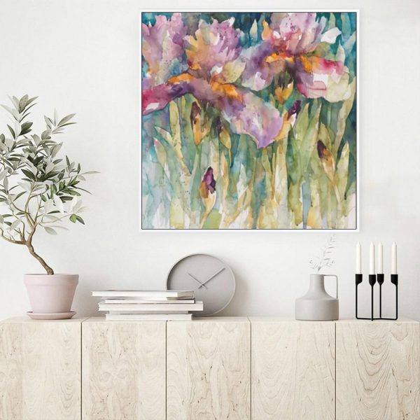 Wall Art - Iris Purple - Canvas Prints-Poster Prints
