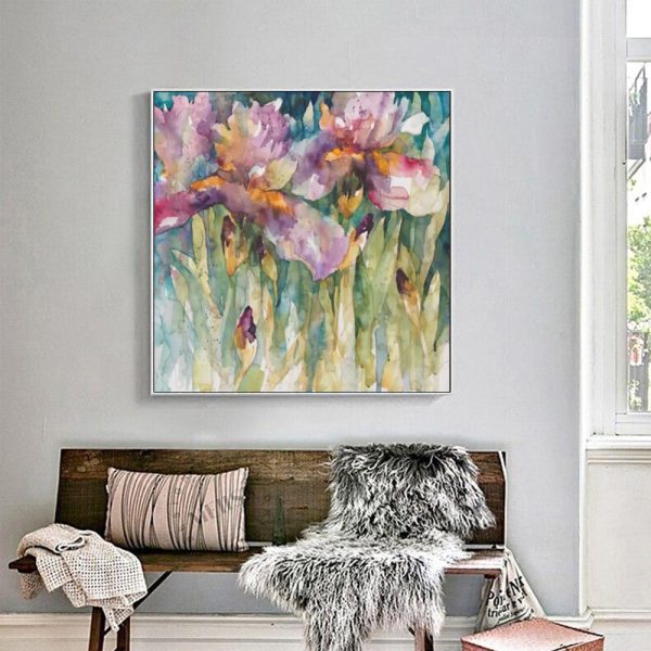 Wall Art - Iris Purple - Canvas Prints-Poster Prints - Image 2