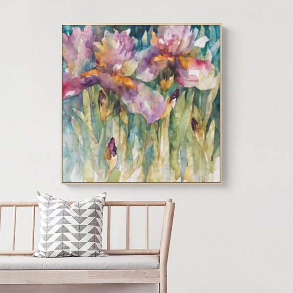 Wall Art - Iris Purple - Canvas Prints-Poster Prints - Image 3