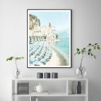 Wall Art - Atrani Salerno Watercolor Wall Art - Canvas Prints-Poster Prints - Image 3