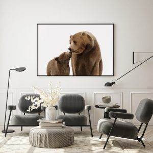 Wall Art - Baby and Mama Bear - Canvas Prints-Poster Prints