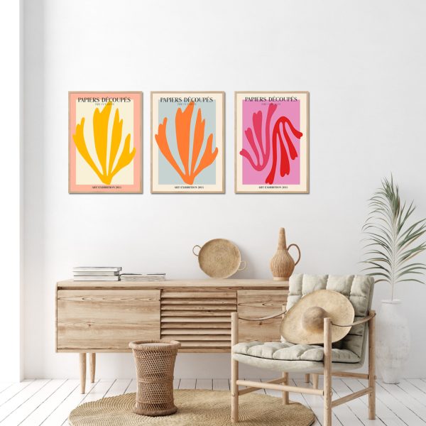 Wall Art - Matisse flower (3 Sets) - Poster Prints -Canvas Prints