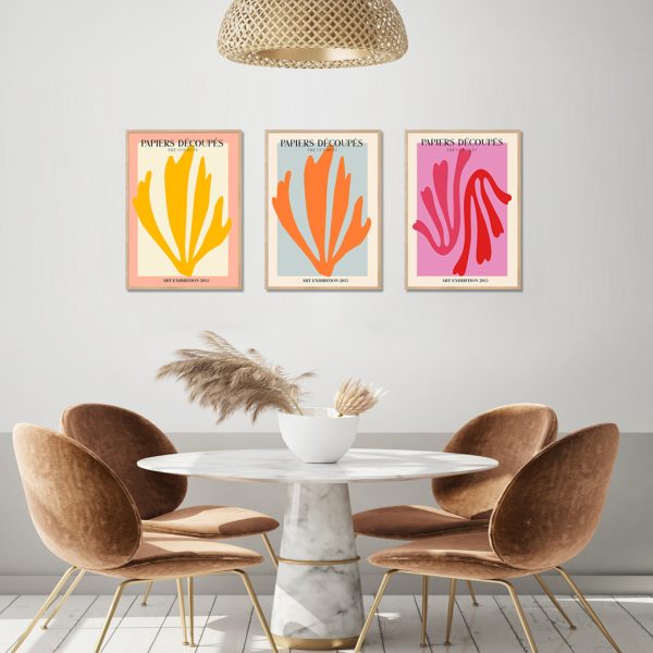 Wall Art - Matisse flower (3 Sets) - Poster Prints -Canvas Prints - Image 2