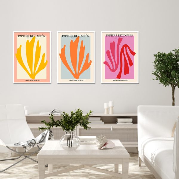Wall Art - Matisse flower (3 Sets) - Poster Prints -Canvas Prints - Image 3