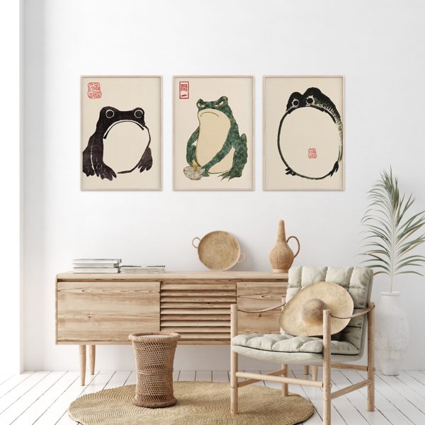 Wall Art - Matsumoto Hoji Japanese (3 Sets) - Poster Prints -Canvas Prints