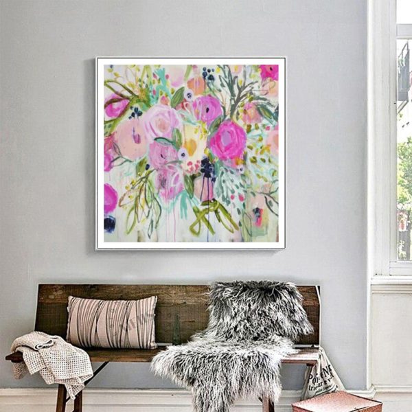 Wall Art - Rose Burst  - Canvas Prints-Poster Prints - Image 2