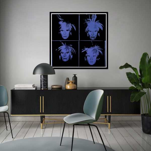 Wall Art - Self-Portrait By Andy Warhol - Canvas Prints-Poster Prints