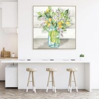 Wall Art - Watercolor Lemons - Canvas Prints-Poster Prints