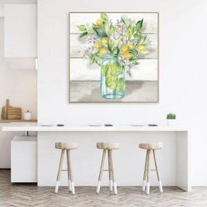 Wall Art - Watercolor Lemons - Canvas Prints-Poster Prints