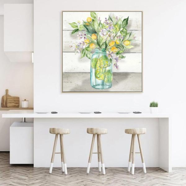 Wall Art - Watercolor Lemons - Canvas Prints-Poster Prints