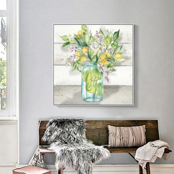 Wall Art - Watercolor Lemons - Canvas Prints-Poster Prints - Image 2