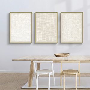 Wall Art - Abstract Neutral Modern (3 Sets) - Poster Prints -Canvas Prints