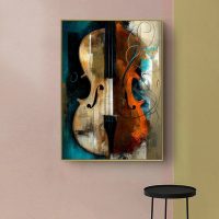 Wall Art - Abstract Violin - Canvas Prints-Poster Prints - Image 2
