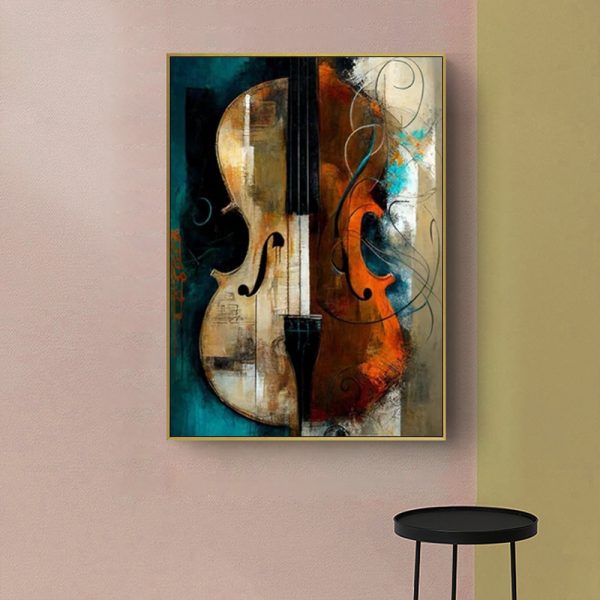 Wall Art - Abstract Violin - Canvas Prints-Poster Prints - Image 2
