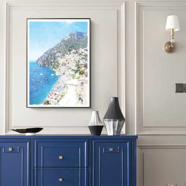 Wall Art - Amalfi Coast Positano Italy - Canvas Prints-Poster Prints