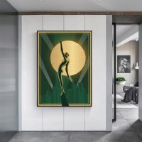 Wall Art - Black Gold Female - Canvas Prints-Poster Prints - Image 2