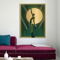 Wall Art - Black Gold Female - Canvas Prints-Poster Prints - Image 3