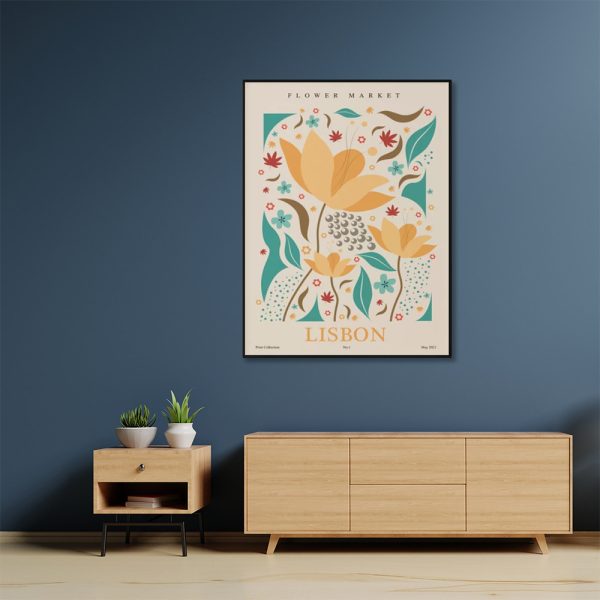 Wall Art - Flower Market City - Canvas Prints-Poster Prints - Image 2