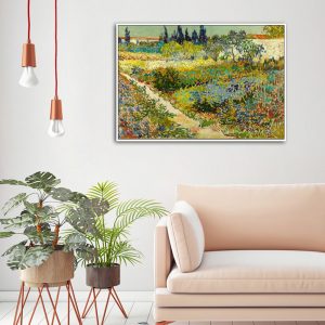 Wall Art - Garden at Arles by Vincent Van Gogh - Canvas Prints-Poster Prints