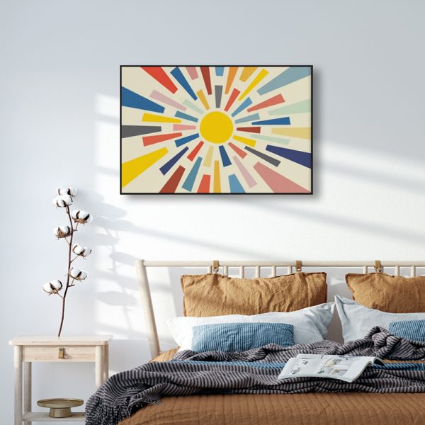 Wall Art - Abstract Sun Print - Canvas Prints-Poster Prints - Image 2