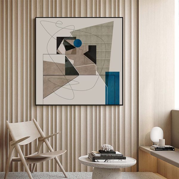 Wall Art - Minimal Abstract with Soft Neutral Tones - Canvas Prints-Poster Prints - Image 2