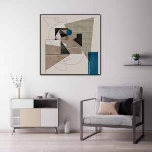 Wall Art - Minimal Abstract with Soft Neutral Tones - Canvas Prints-Poster Prints