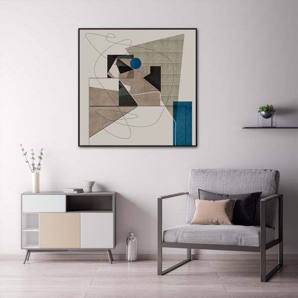 Wall Art - Minimal Abstract with Soft Neutral Tones - Canvas Prints-Poster Prints
